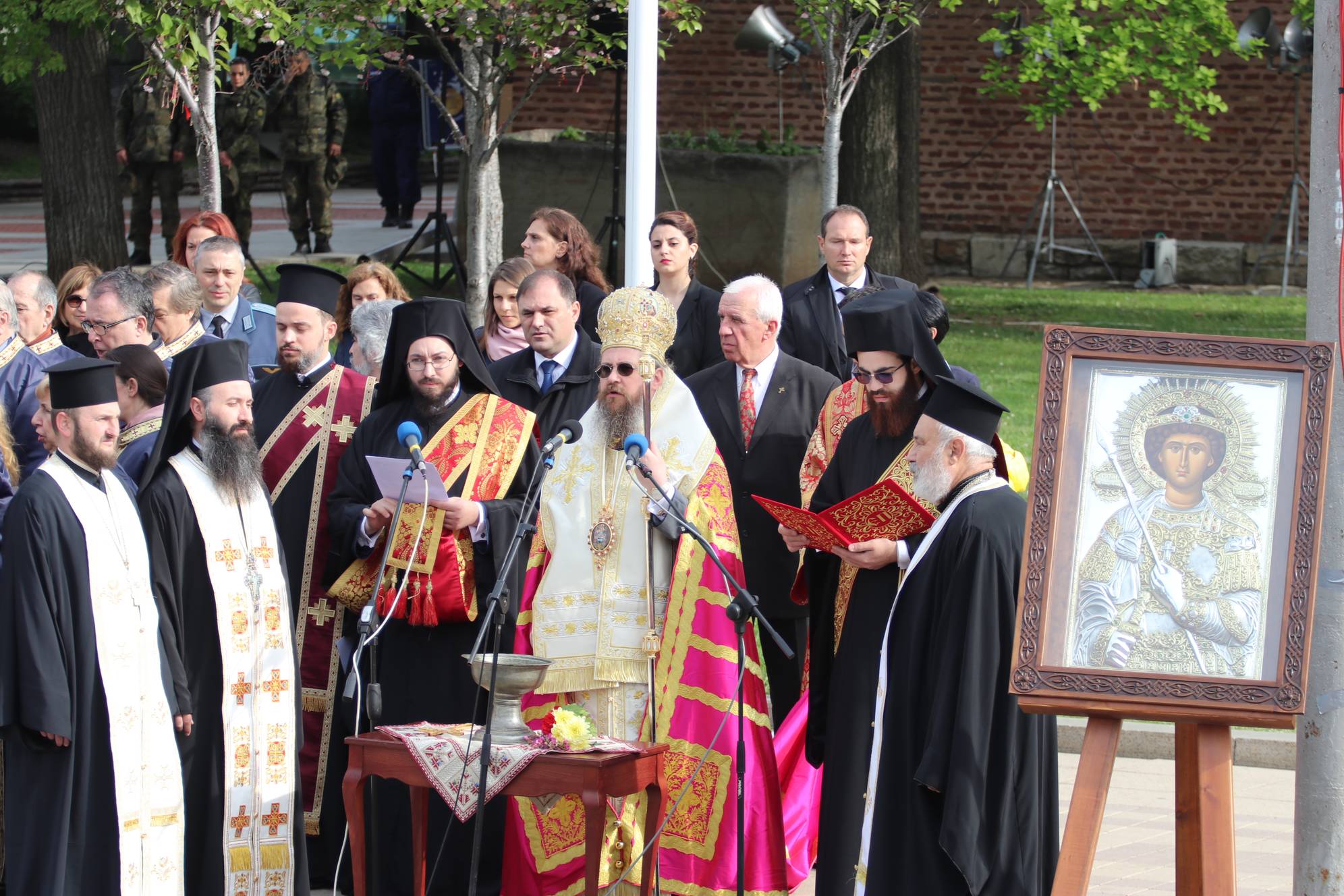 Водосветът бе извършен от Белоградчишкия епископ Поликарп